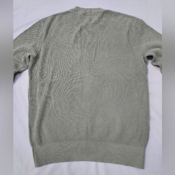 Magaschoni Man Cotton Crewneck Sweater Sage Mint M - Picture 5 of 12